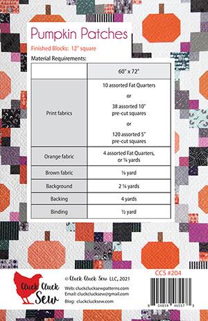 Pumpkin Patches Quilt Pattern