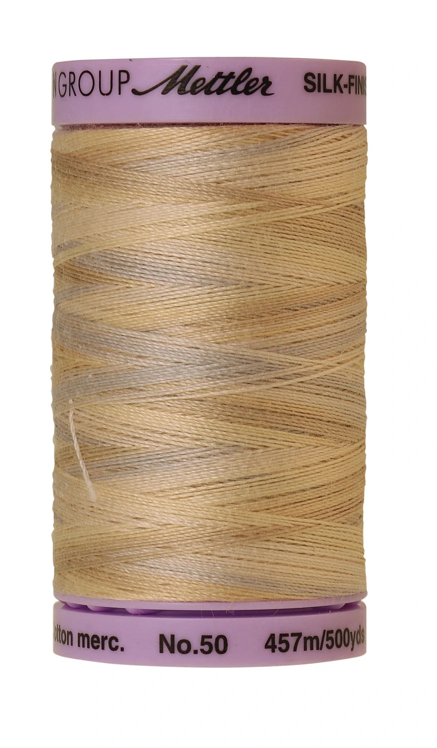Mettler 9854 Silk-Finish 50wt Variegated Cotton Thread 500yd/457M Pearl Tones