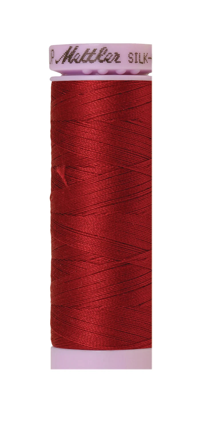 Mettler 0105 Silk-Finish 50wt Solid Cotton Thread 164yd/150M Fire Engine