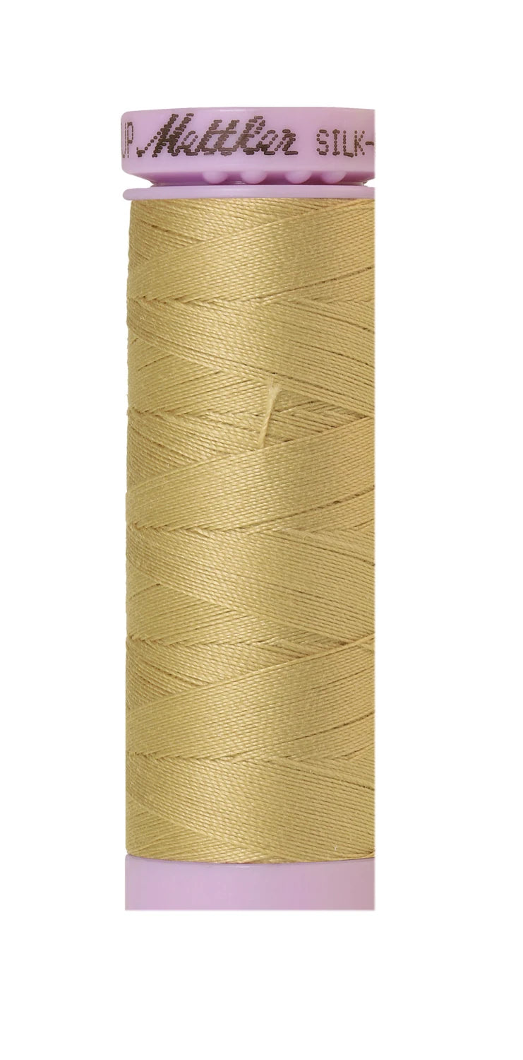 Mettler 0857 Silk-Finish 50wt Solid Cotton Thread 164yd/150M New Wheat