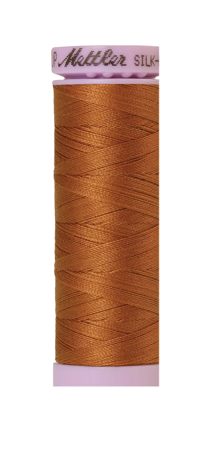 Mettler 0899 Silk-Finish 50wt Solid Cotton Thread 164yd/150M Bronze