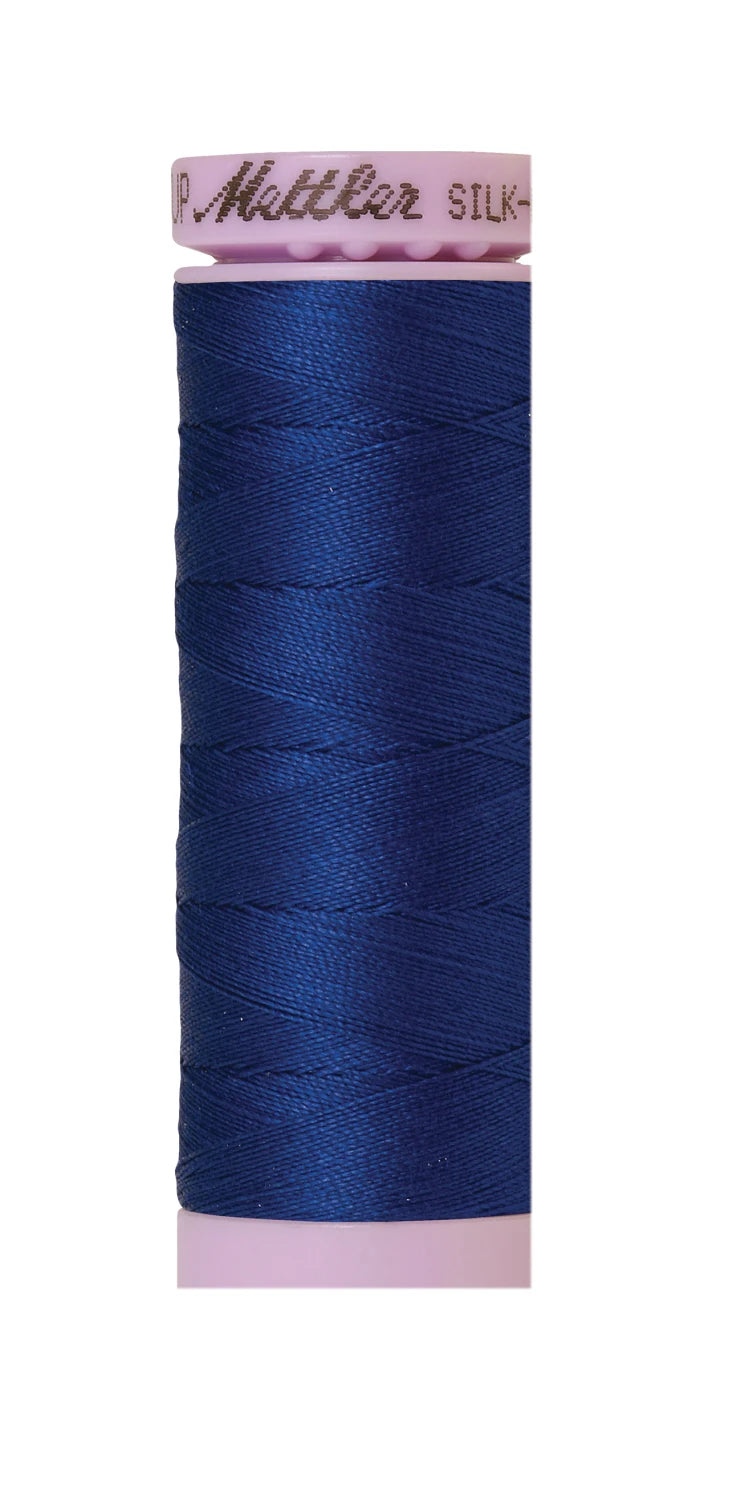 Mettler 1304 Silk-Finish 50wt Solid Cotton Thread 164yd/150M Imperial Blue