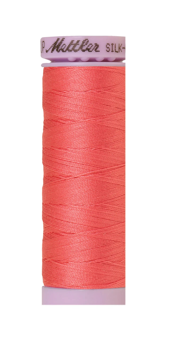 Mettler 1402 Silk-Finish 50wt Solid Cotton Thread 164yd/150M Persimmon