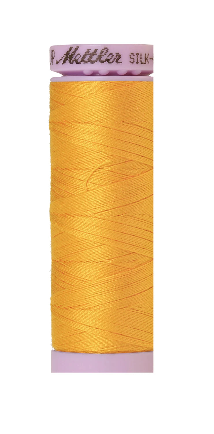Mettler 2522 Silk-Finish 50wt Solid Cotton Thread 164yd/150M Citrus