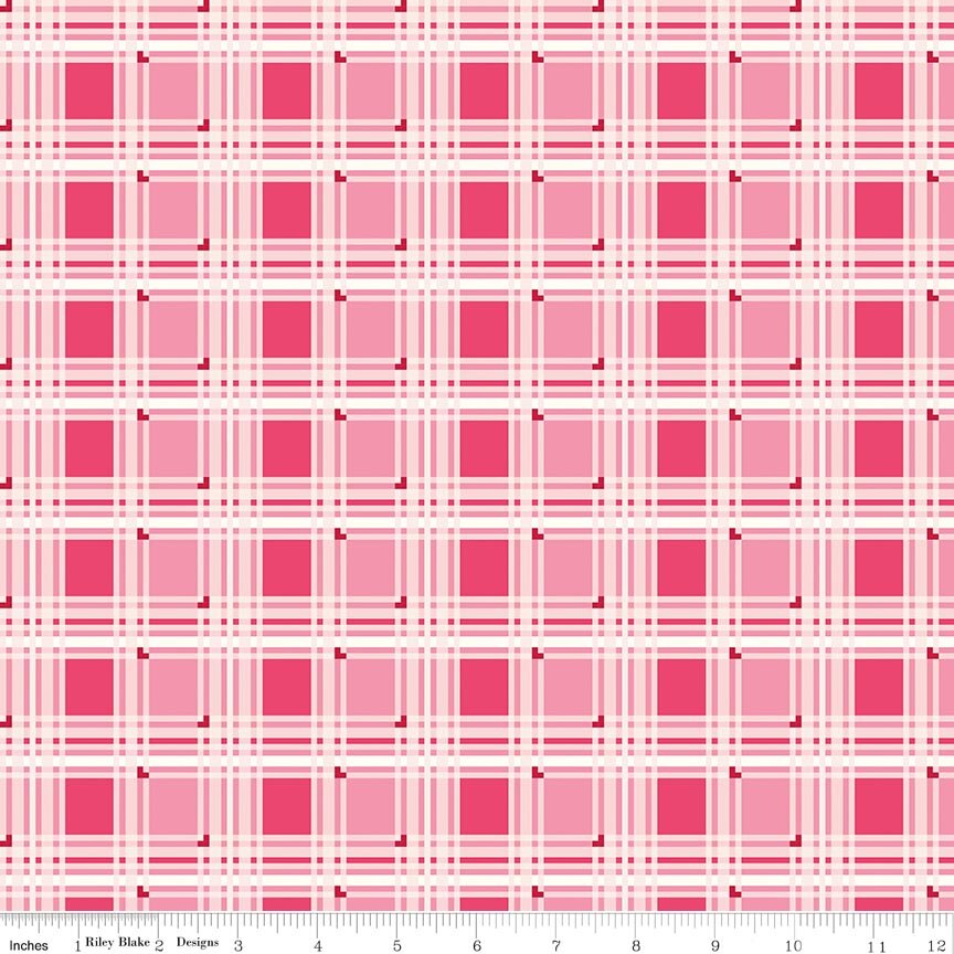 Bloom & Heart Sweet Tartan Raspberry