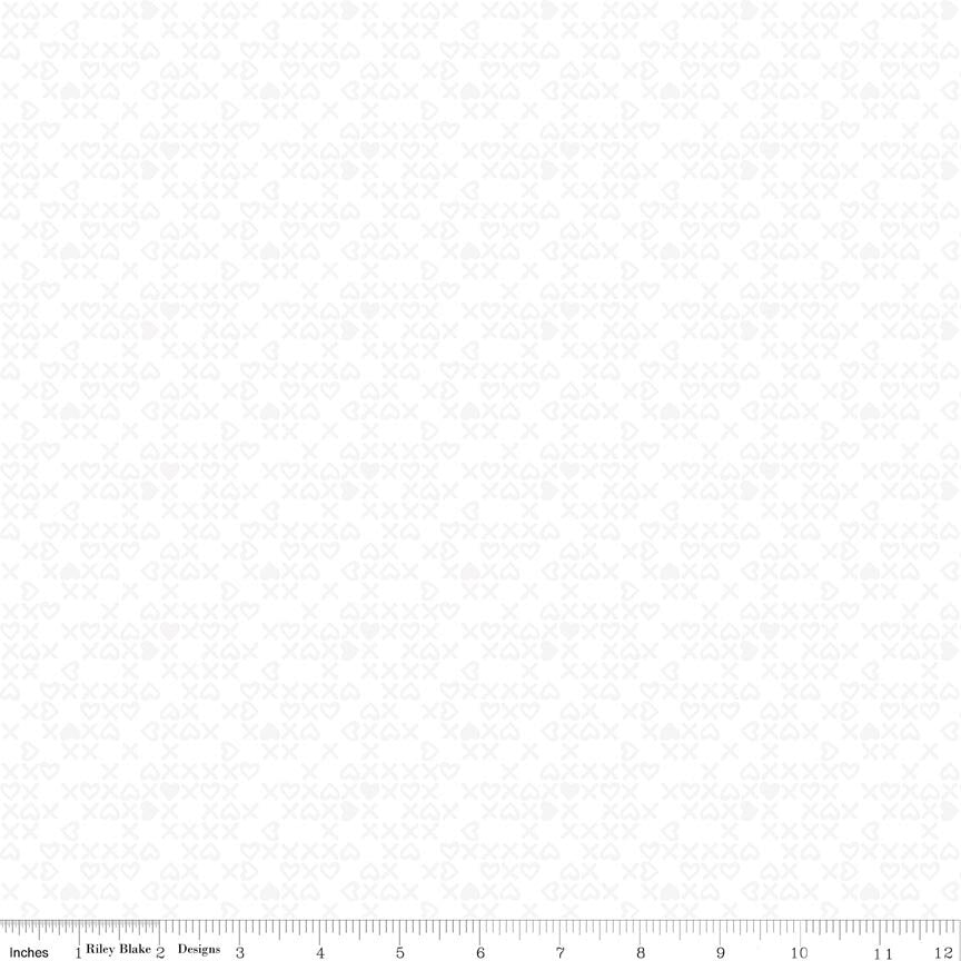 Bloom & Heart Sweet XOXO White-on-White