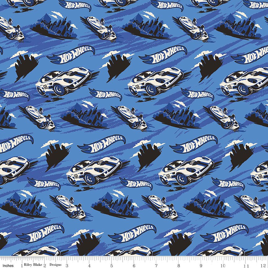 Hot Wheels Drive Around the World Racing Cars Blue