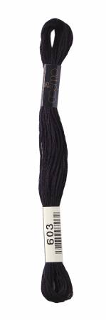 Cosmo Cotton Embroidery Floss 603 Black