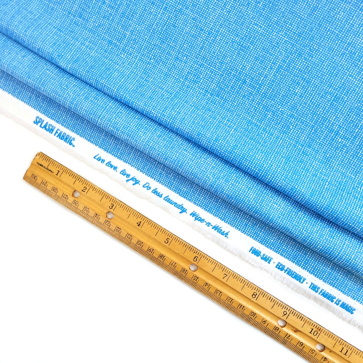 Splash Laminate Cotton Fabric - BlueJay