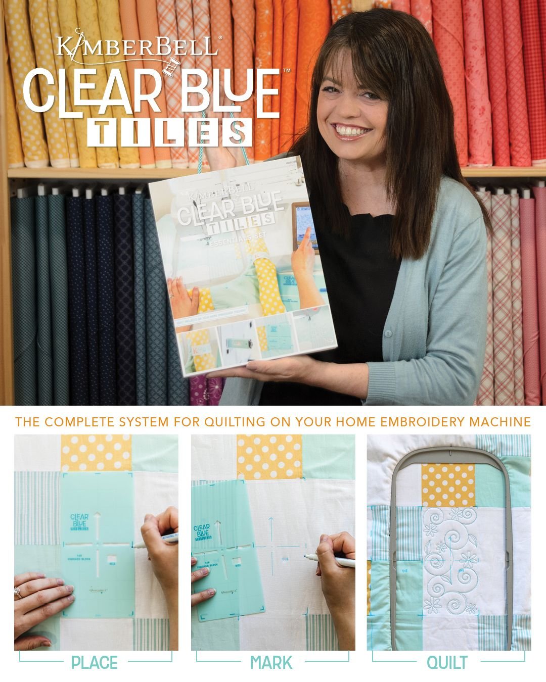 Kimberbell Clear Blue Tiles Expansion Set