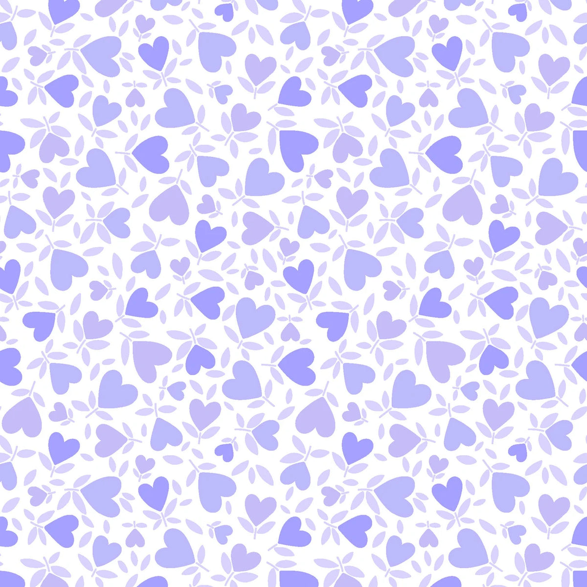 Playtime Flannel Hearts Purple