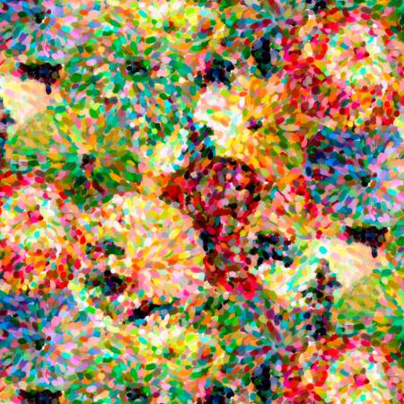 Multi Impressionist Floral 108in 5W115