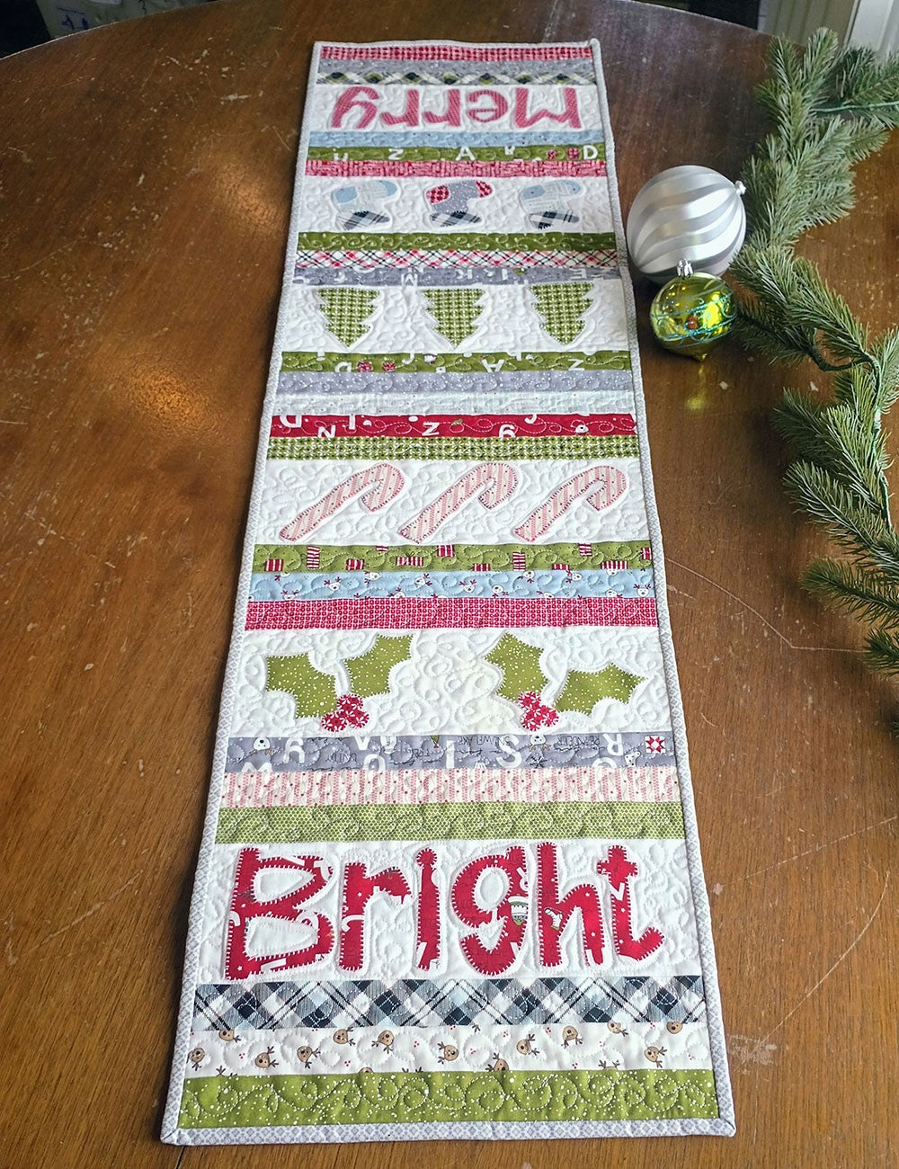 Merry & Bright Holiday Table Runner