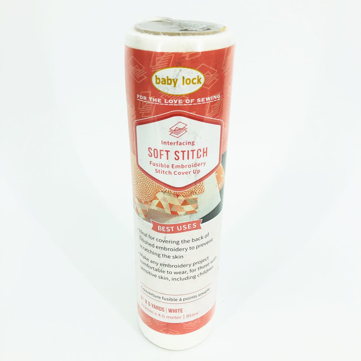 Baby Lock Soft Stitch Fusible Embroidery Stitch Cover Up 8in x 5yd