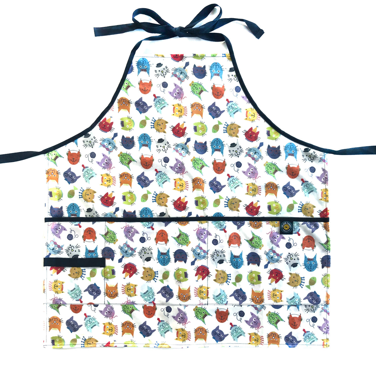 Splash Laminate Cotton Fabric 1 Yard Cut - Cool Cats