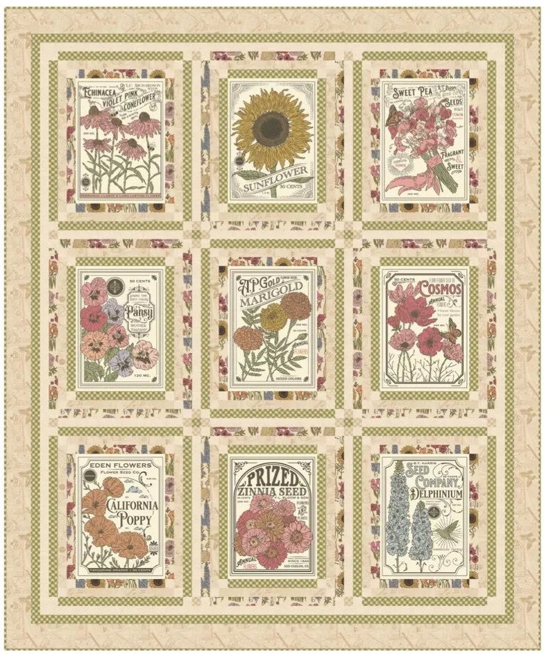 Sowing the Seeds of Love My Secret Garden Quilt Kit