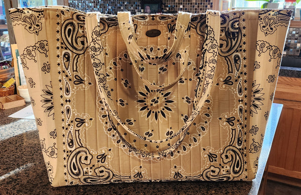 Bandana Tote Bag / Beginning Bag Making Class -  Virtual