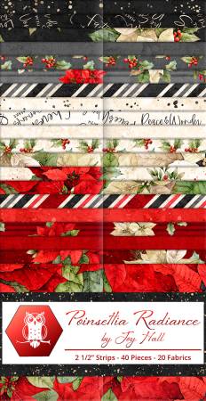 2.5in Strips Poinsettia Radiance