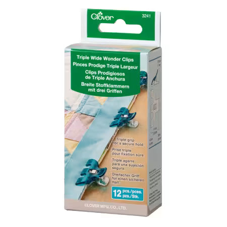 Triple Wide Wonder Clips 12pc