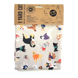 Splash Laminate Cotton Fabric 1 Yard Cut - Beach Dogs