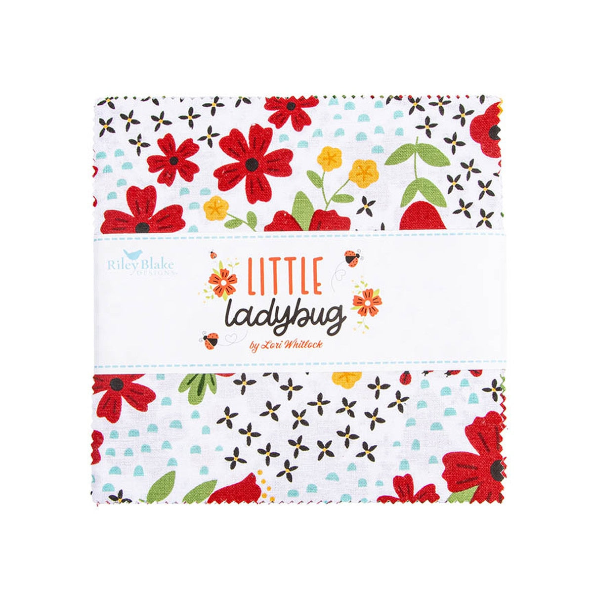 Little Ladybug 5in Fabric Squares