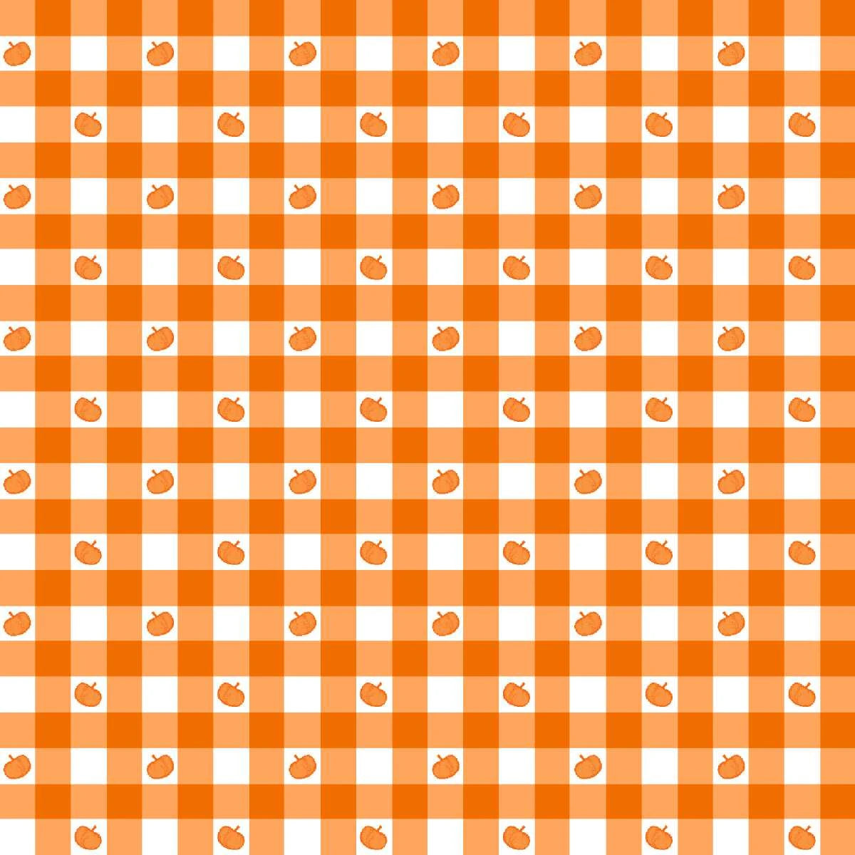 I Made A Boo-Boo Gingham Pumpkins Fabric 806324