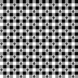 I Made A Boo-Boo Gingham Skull Black Fabric 806325