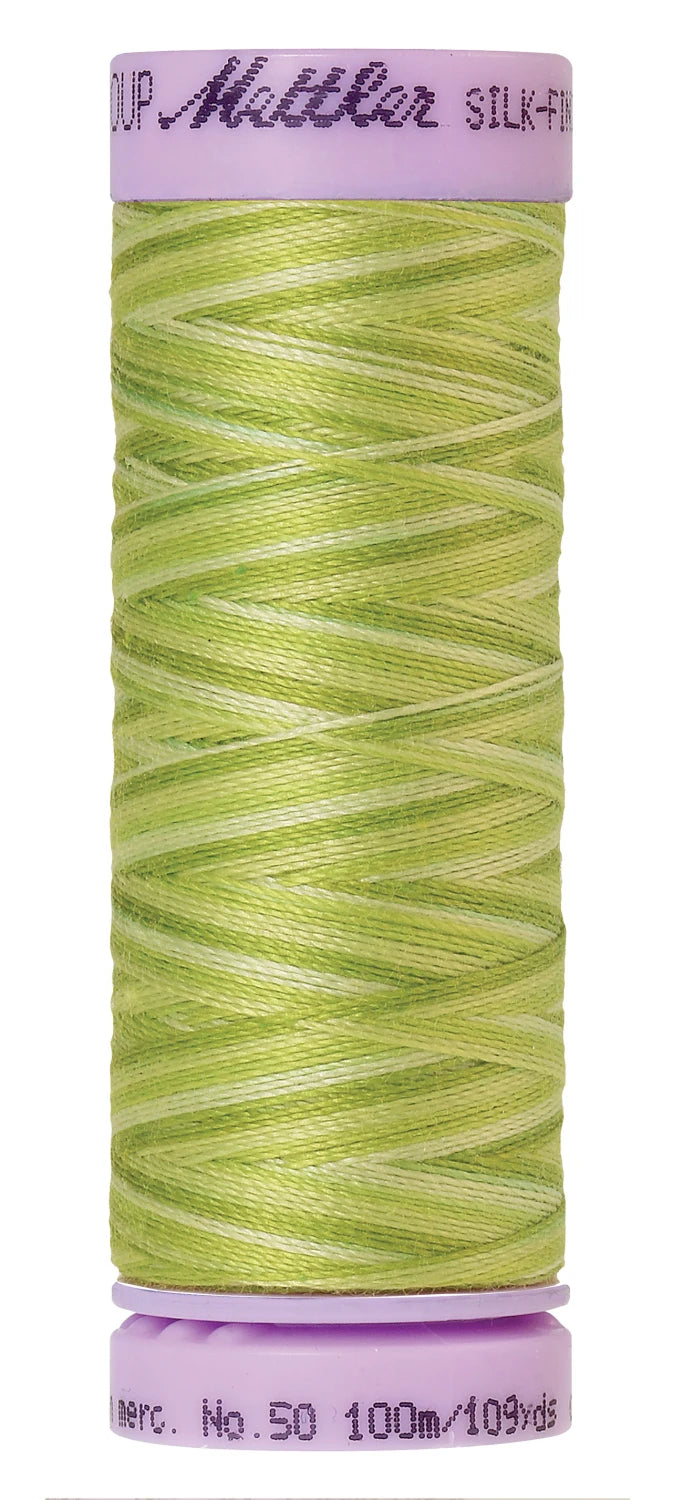 Mettler 9817 Silk-Finish 50wt Variegated Cotton Thread 109yd/100M Little Spouts