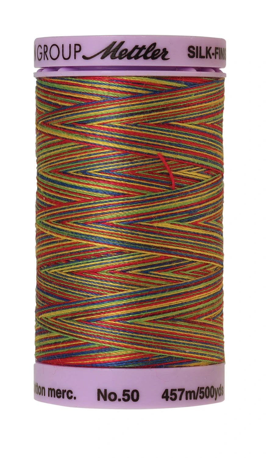 Mettler 9824 Silk-Finish 50wt Variegated Cotton Thread 500yd/457M Prime Kids