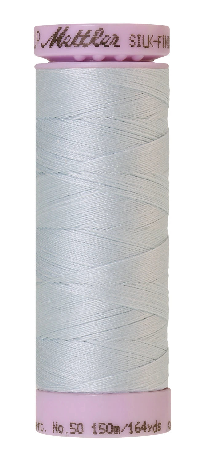 Mettler 0039 Silk-Finish 50wt Solid Cotton Thread 164yd/150M Starlight Blue