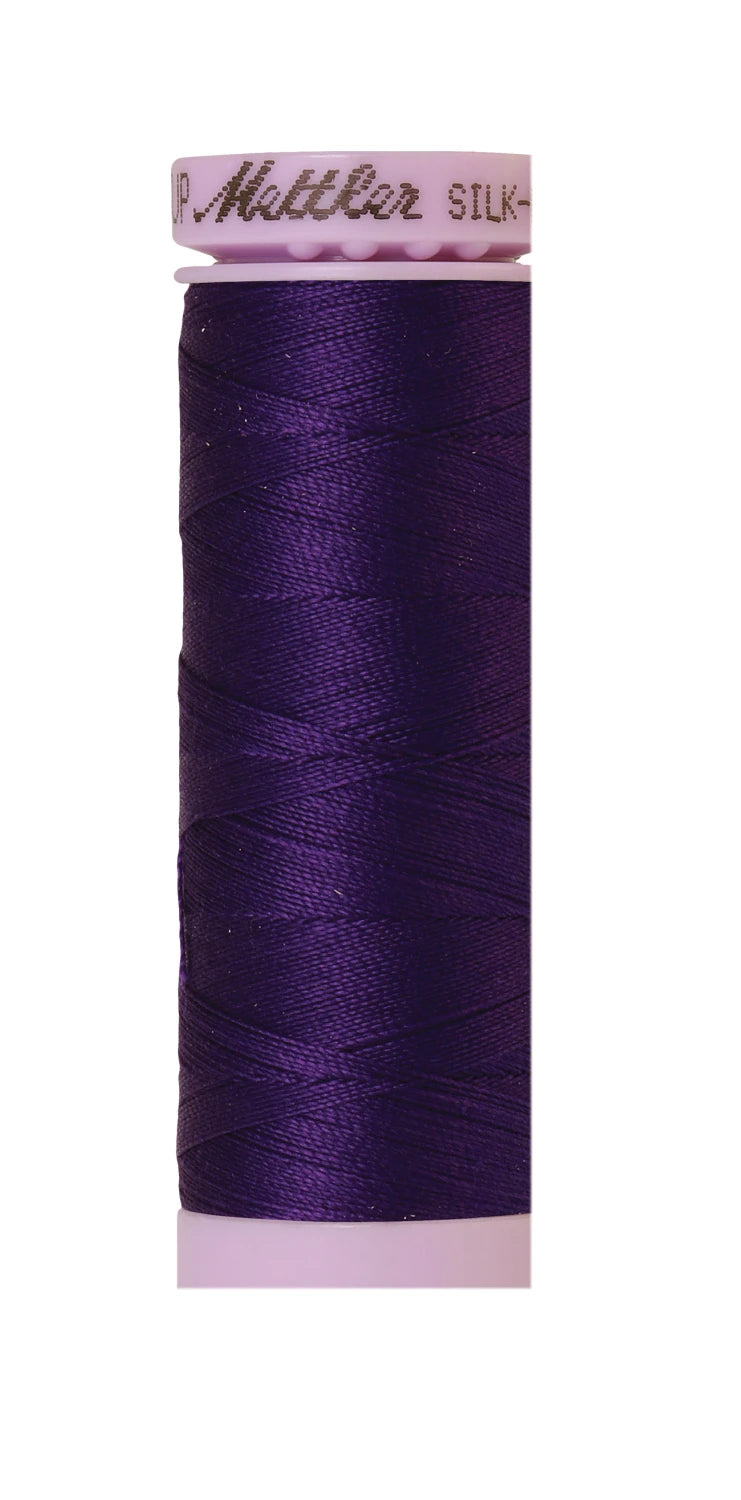 Mettler 0046 Silk-Finish 50wt Solid Cotton Thread 164yd/150M Deep Purple
