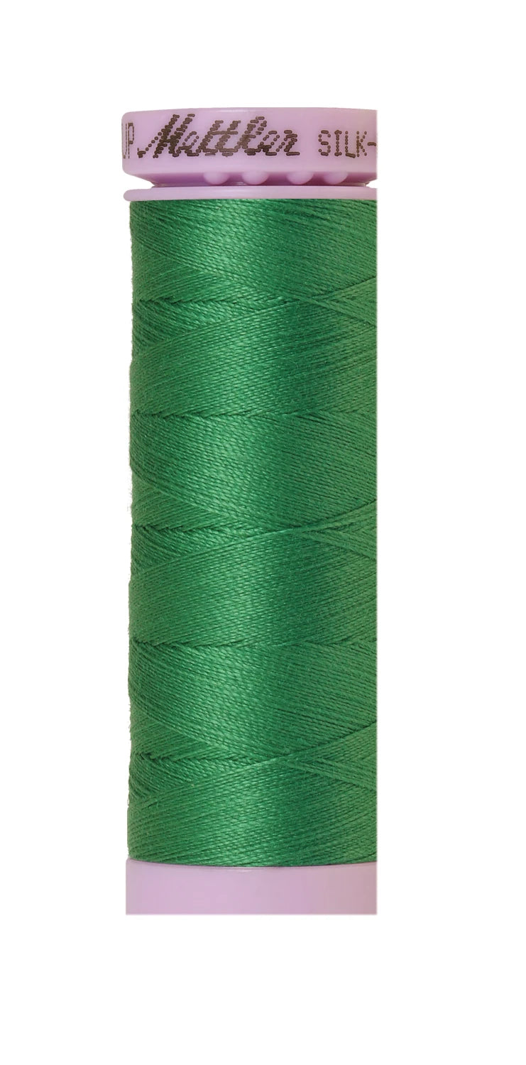 Mettler 0224 Silk-Finish 50wt Solid Cotton Thread 164yd/150M Kelley