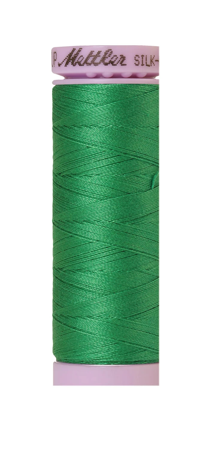 Mettler 0247 Silk-Finish 50wt Solid Cotton Thread 164yd/150M Swiss Ivy