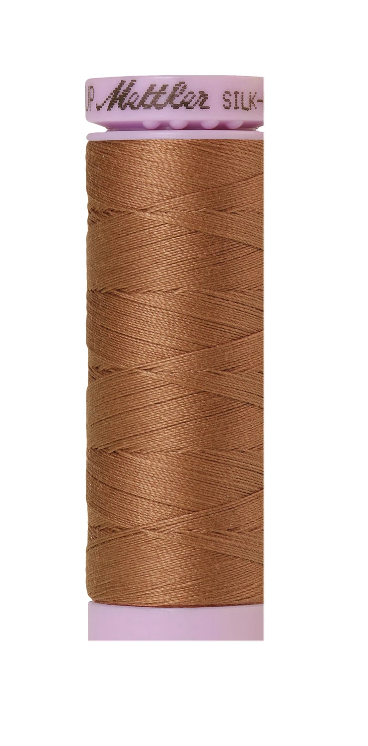 Mettler 0280 Silk-Finish 50wt Solid Cotton Thread 164yd/150M Walnut