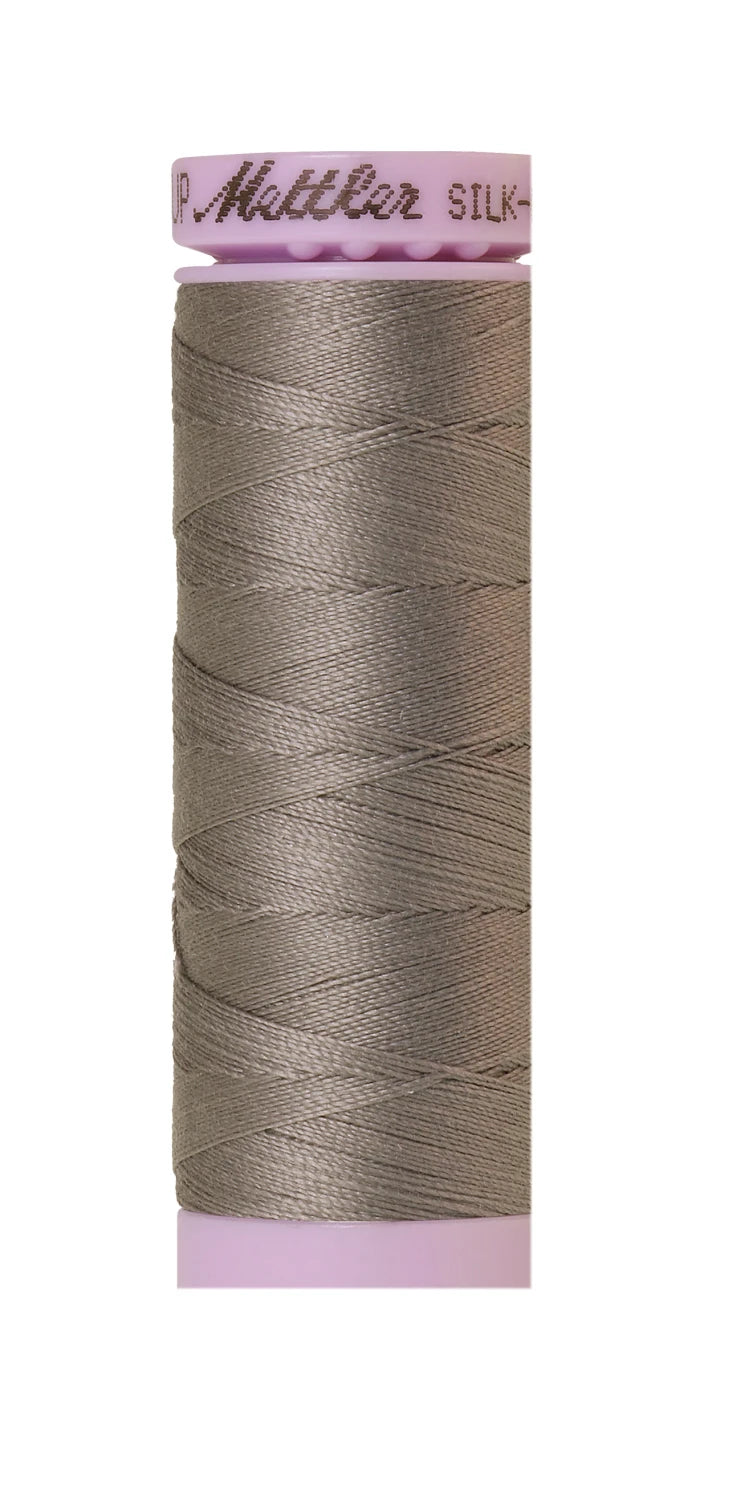 Mettler 0322 Silk-Finish 50wt Solid Cotton Thread 164yd/150M Rain Cloud