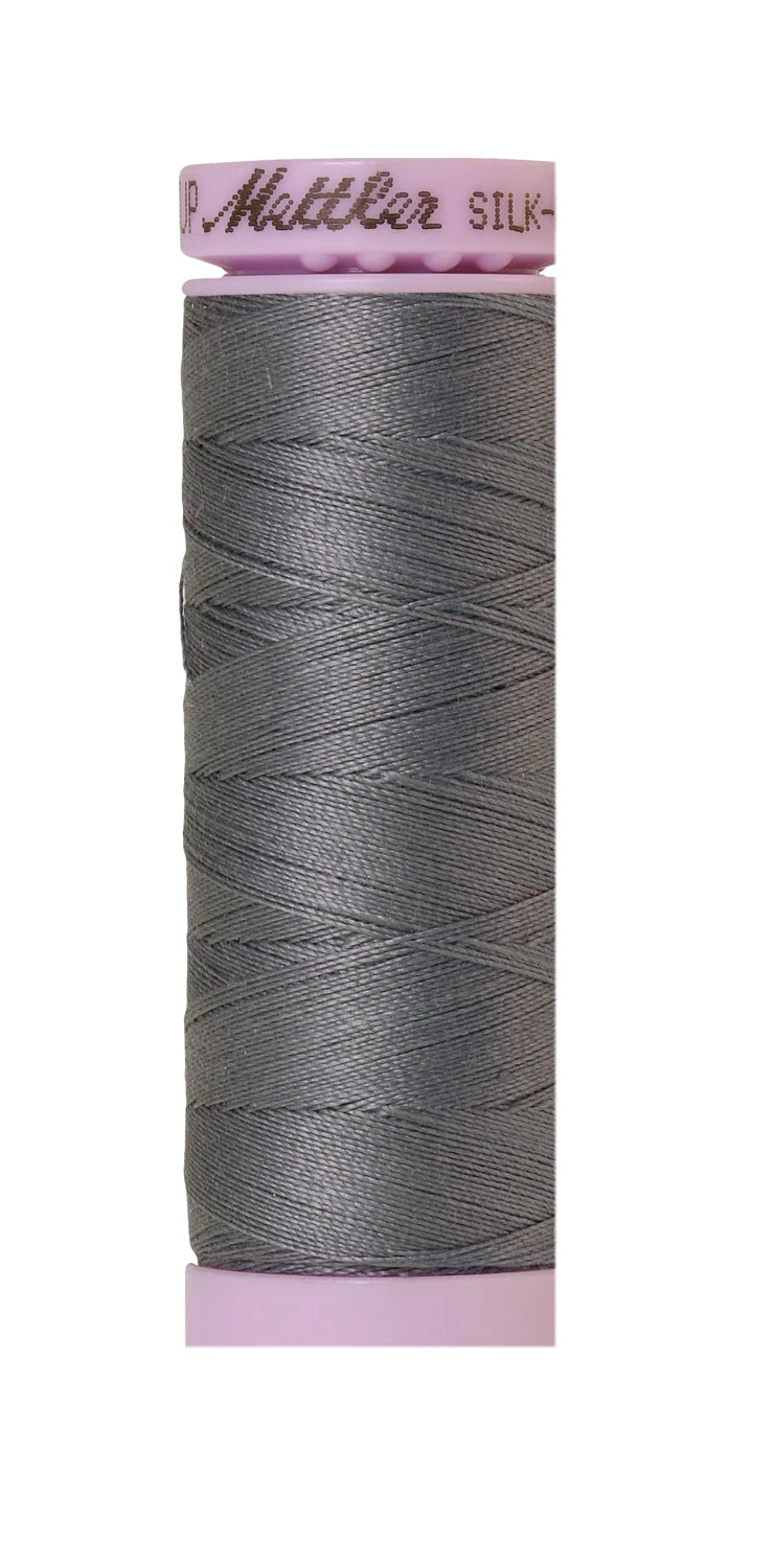 Mettler 0342 Silk-Finish 50wt Solid Cotton Thread 164yd/150M Flint Stone