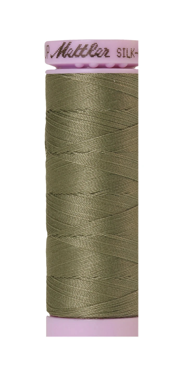 Mettler 0381 Silk-Finish 50wt Solid Cotton Thread 164yd/150M Sage