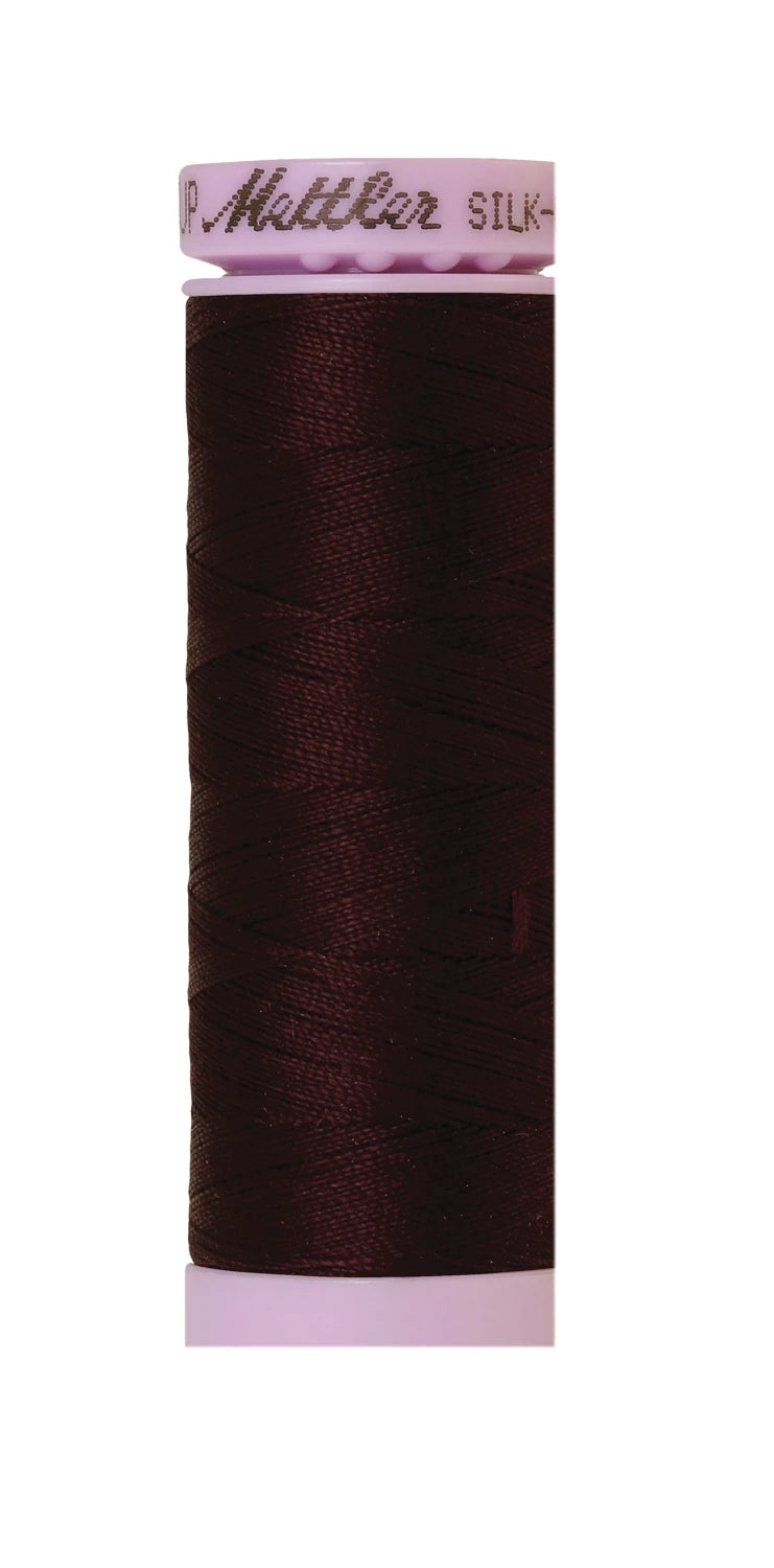 Mettler 0793 Silk-Finish 50wt Solid Cotton Thread 164yd/150M Mahogany