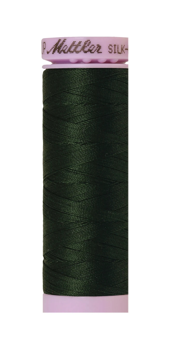 Mettler 0846 Silk-Finish 50wt Solid Cotton Thread 164yd/150M Enchanting Forest
