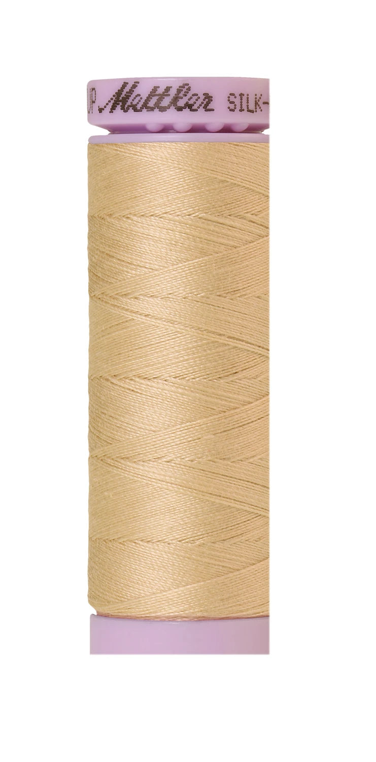 Mettler 1000 Silk-Finish 50wt Solid Cotton Thread 164yd/150M Eggshell