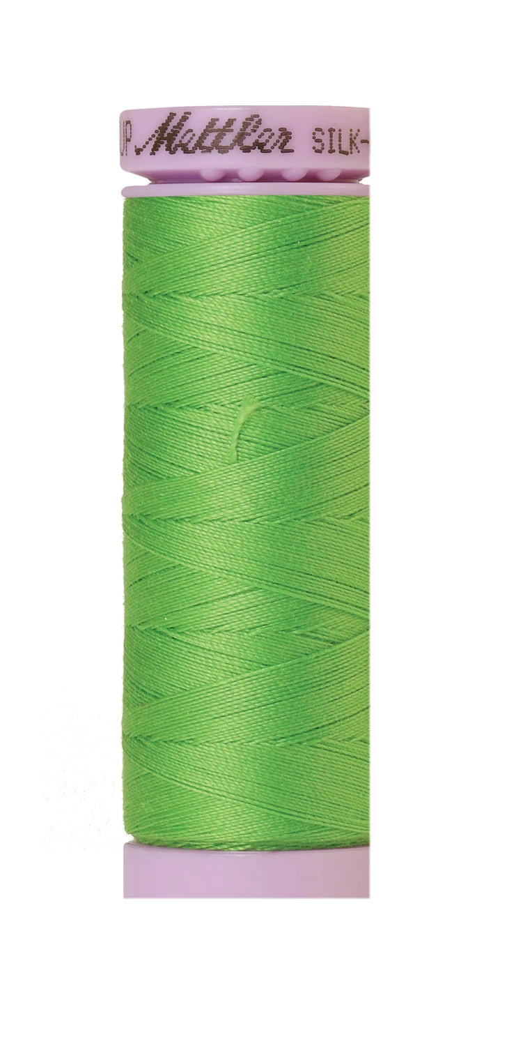 Mettler 1099 Silk-Finish 50wt Solid Cotton Thread 164yd/150M Light Kelly