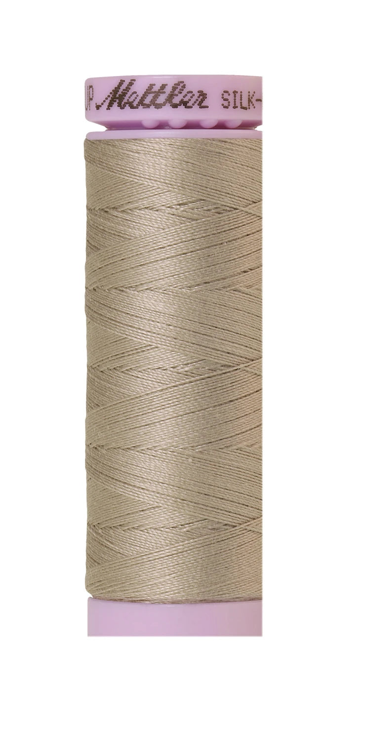 Mettler 1227 Silk-Finish 50wt Solid Cotton Thread 164yd/150M Light Sage