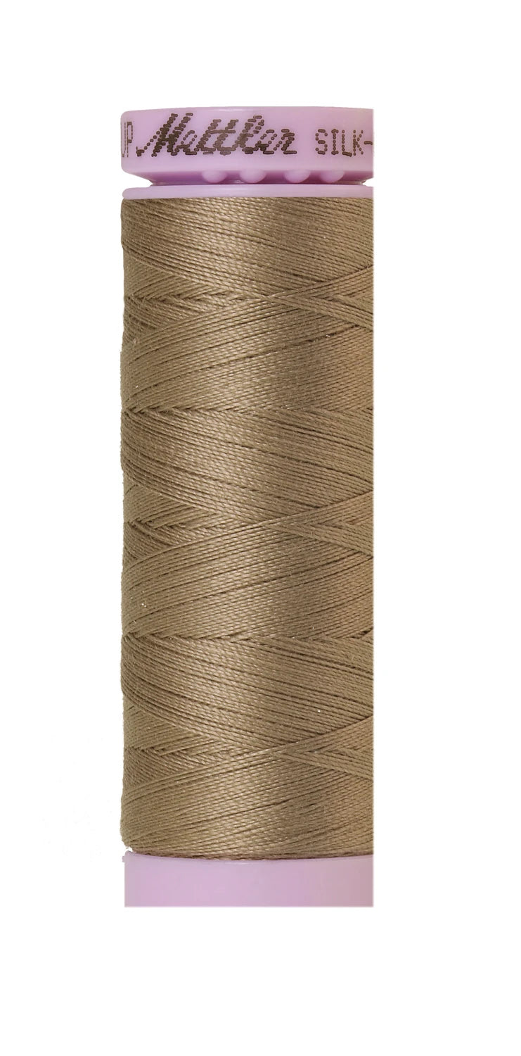 Mettler 1228 Silk-Finish 50wt Solid Cotton Thread 164yd/150M Khaki