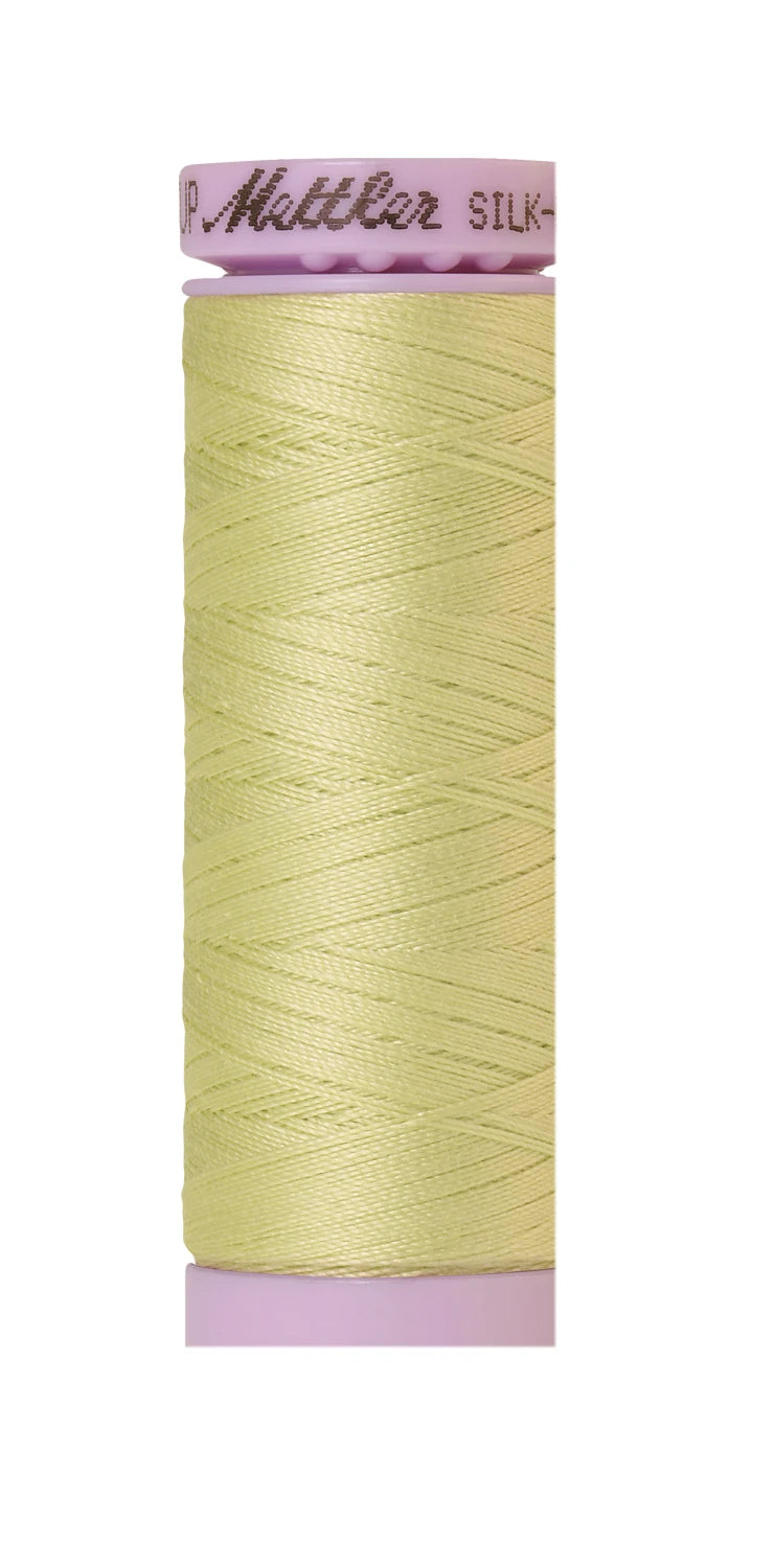 Mettler 1343 Silk-Finish 50wt Solid Cotton Thread 164yd/150M Spring Green