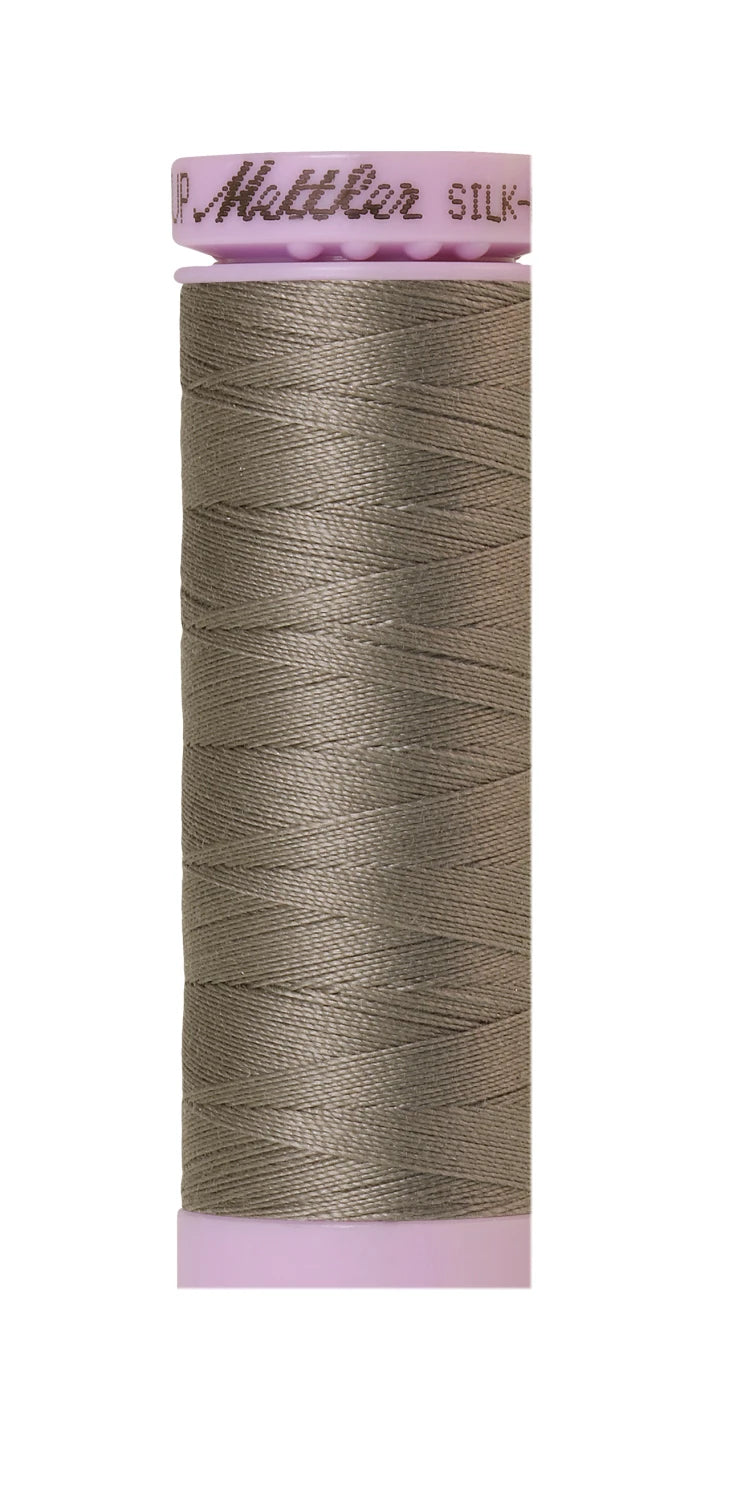 Mettler 1358 Silk-Finish 50wt Solid Cotton Thread 164yd/150M December Sky