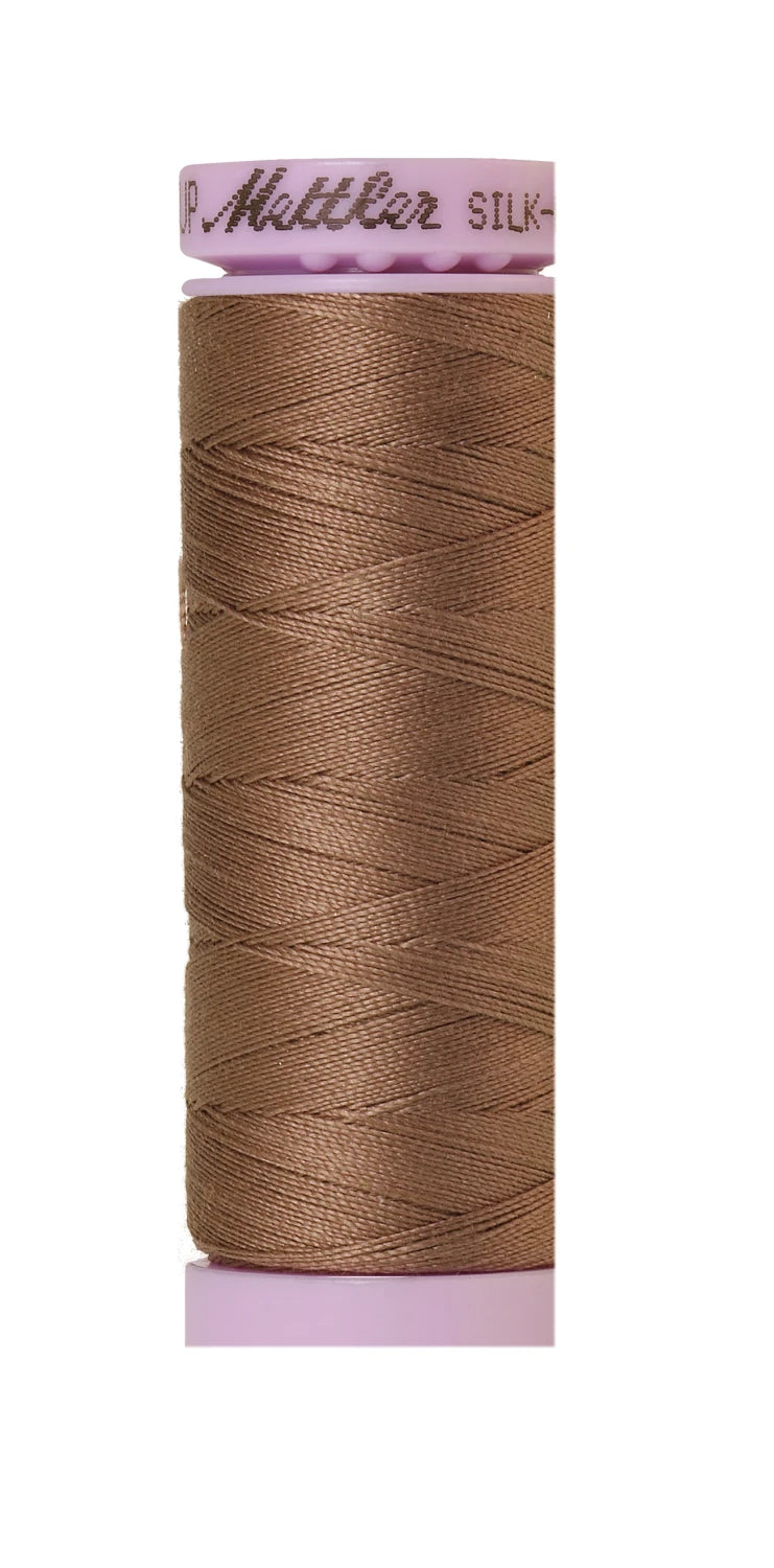 Mettler 1380 Silk-Finish 50wt Solid Cotton Thread 164yd/150M Espresso