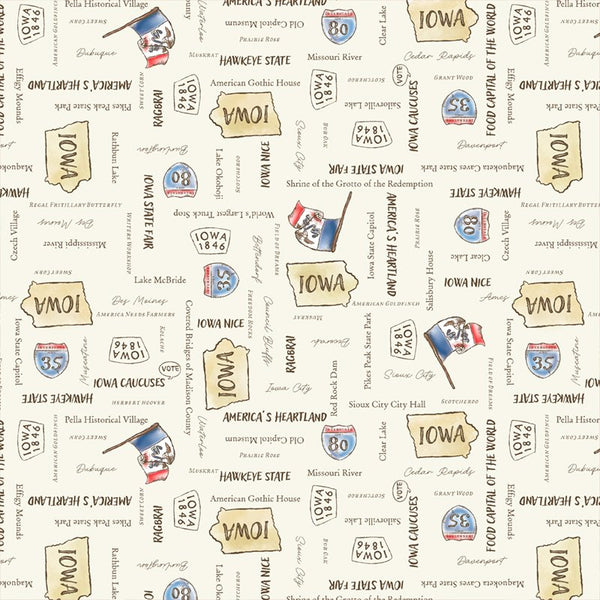 All Iowa Shop Hop 2026 Ivory Landmarks 6307