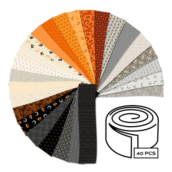 Andover Fabrics Nightfall - 2.5 Inch Strip Roll - 40 Cuts Each