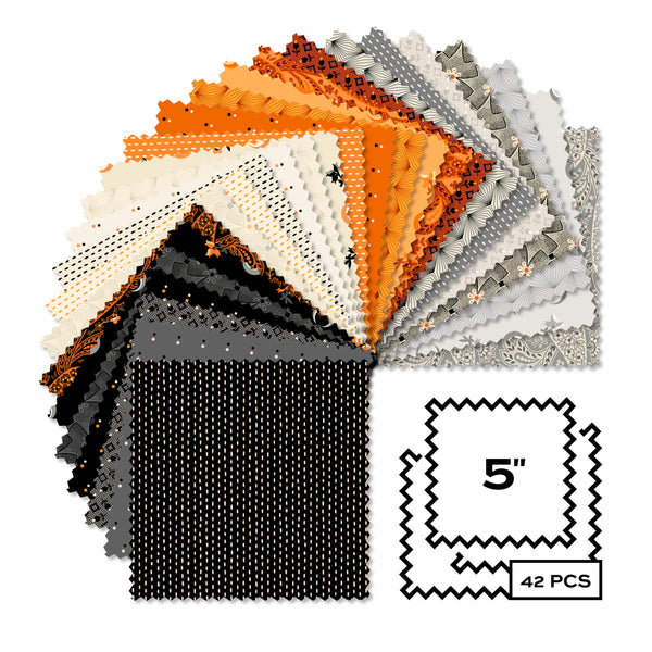 Andover Fabrics Nightfall - 5 Inch Square - 42 Cuts Each