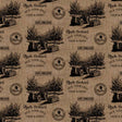 Apple Orchards Multi Stamped Burlap 804123
